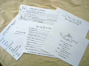 ... endearing quotes or poetry. They are cute, not computer generated