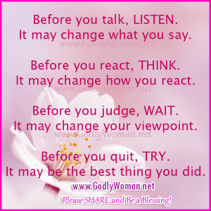 Before you qui...