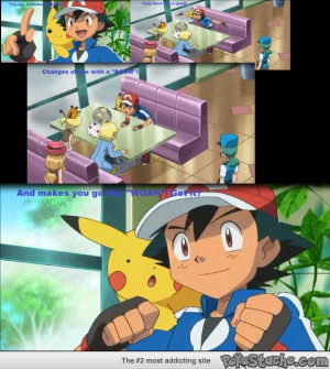 What evolution is to Ash Ketchum of Pallet Town