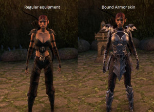 Elder Scrolls Online Daedric Armor Yeah it is the bound armor for