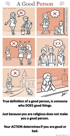 Good Person comic via Ilafox.com