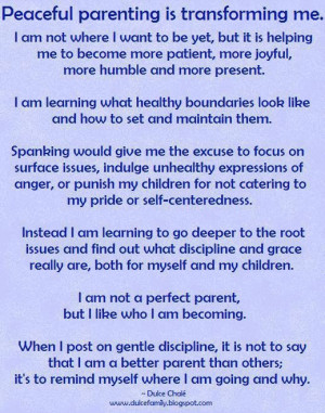 Peaceful parenting is transforming me :)
