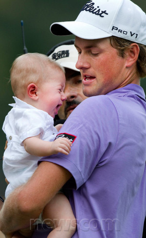 Dowd Keith Simpson Webb Simpson holds his son