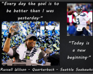 Poster Russell Wilson Seattle Seahawks Photo Quote Poster Wall Art ...