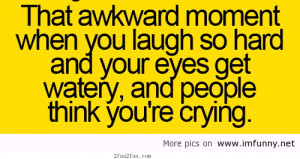 That awkward moment