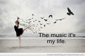 The music its my life life quote