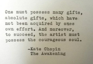 THE AWAKENING Quote Kate Chopin Quote typewriter quote