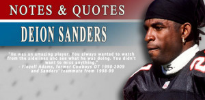 Deion Sanders is the first long-time member of the Atlanta Falcons and ...