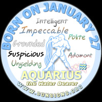 January 27 Aquarius Birthday Personality by SunSignsOnline