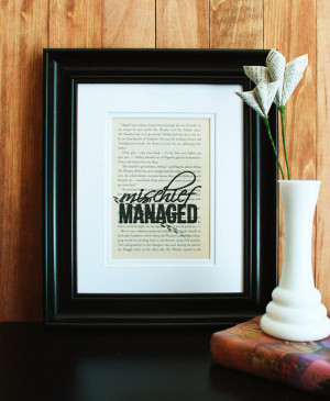 Mischief Managed - Harry Potter - Marauders Map Quote - Footprints ...