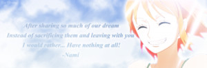 One Piece Quotes: Nami by Sky-Mistress