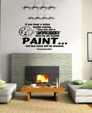 Wall Vinyl Sticker Decals Art Mural Quote about Paint OS255 wall ...