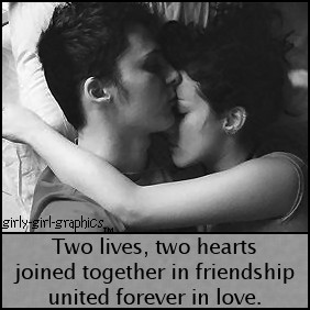 ... lives,Two hearts joined together in friendship united forever in love