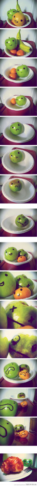 Funny photos funny fruits apple faces