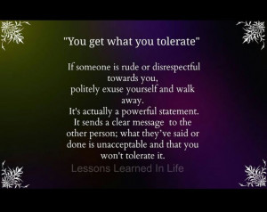 Disrespect Quotes Don't tolerate disrespect,