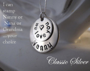 ... Nanny Brag Keepsake Necklace - Great Gift for Nanny, Nana or Grandma