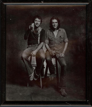 Jerry Jeff Walker on the left; Sangria Wine...Guy Clark on the right ...