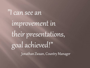 what participants say about public speaking doctor program