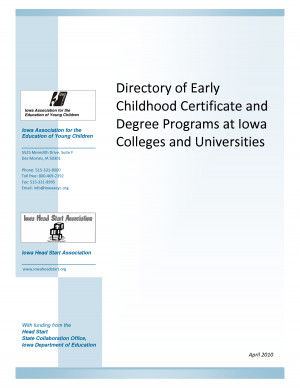 Directory of Early Childhood Certificate and Degree Programs at - PDF