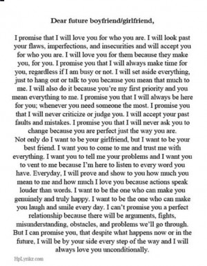 Dear future boyfriend/girlfriend