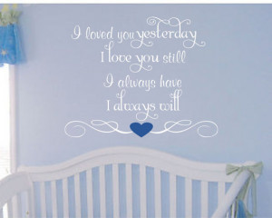 Baby Boy Love Quotes Baby boy girl saying wall