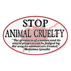 Stop Animal Cruelty Sticker