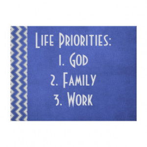 God Family Work Order Quote Stretched Canvas Prints