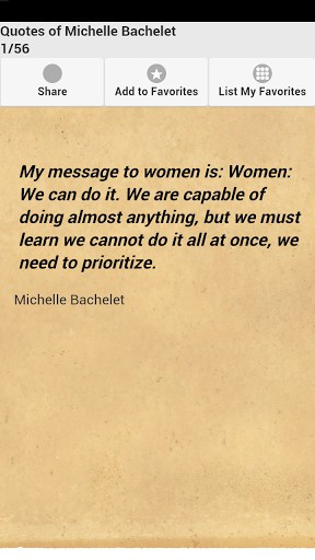 Quotes of Michelle Bachelet Screenshot 1