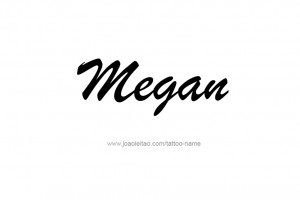 tattoo design name megan 05 Megan Name