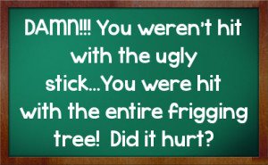 Insults Facebook Status On Chalkboard Background