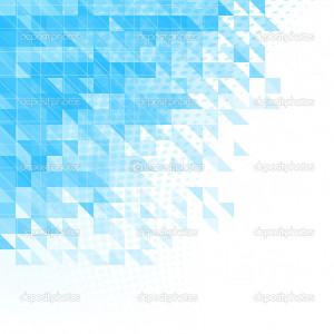 ... blue background with triangles, squares and lines - Stock Illustration