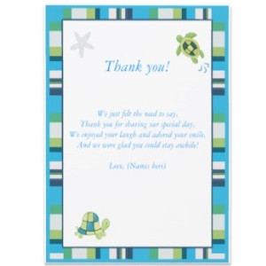 Gift Thoughtful Favors and Thank You Cards