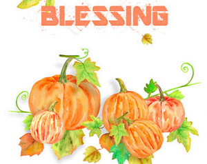... wall art printable Instant download wall decor autumn blessing quote