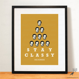 Ron Burgundy Anchorman Quote, Typography Anchorman Eye Chart Poster ...
