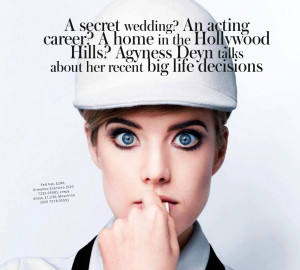 Agyness Deyn Channels Twiggy Like Crazy In InStyle UK