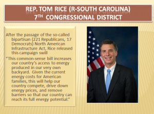 ... Representative Tom Rice, South Carolina's 7th Congressional District