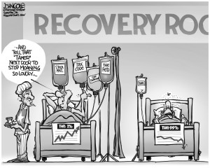 Editorial Cartoon: Recovery Room