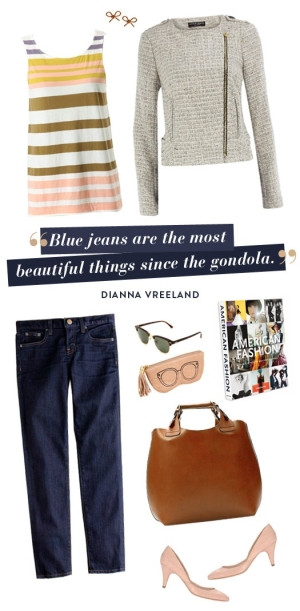 Blue jeans are the most beautiful things since the gondola.