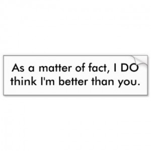 Better Than You Bumper Sticker by vicesandverses