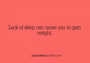 Runner Things #2058: Lack of sleep can cause you to gain weight.