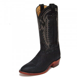 ... Custom Black Glove Sharkskin Mens Exotic Cowboy Boots S1685 view 1