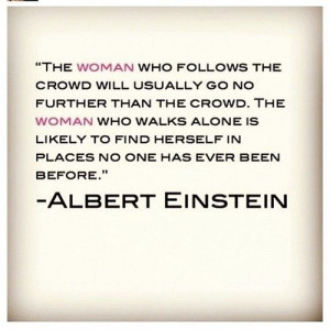 Woman quote Albert Einstein