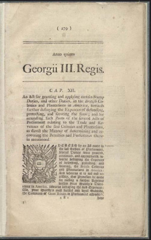 1764 Act that put a three-cent tax on foreign refined sugar and ...