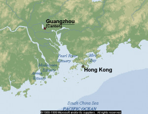 Pearl River Estuary Map
