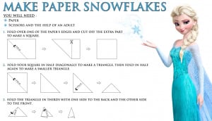 Disney’s Frozen FREE Printable: How to Make a Paper Snowflake