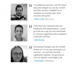 Use customer testimonials for your lead generating website.