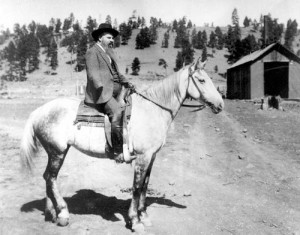 John Wesley Powell near Flagstaff, Arizona, in 1891.