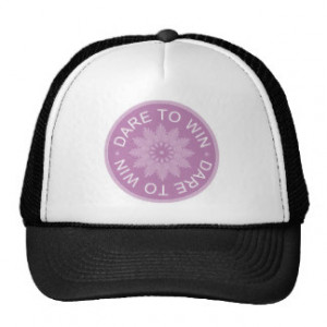 Motivational 3 Word Quotes ~Dare To Win~ Mesh Hat