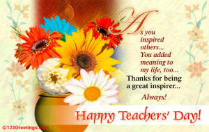 ... teachers day celebration or any special idea about teachers day
