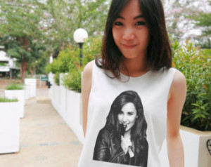 Demi Lovato style - Tank top,Tank s hirt,T-shirt,Crop tank,Cute shirt ...